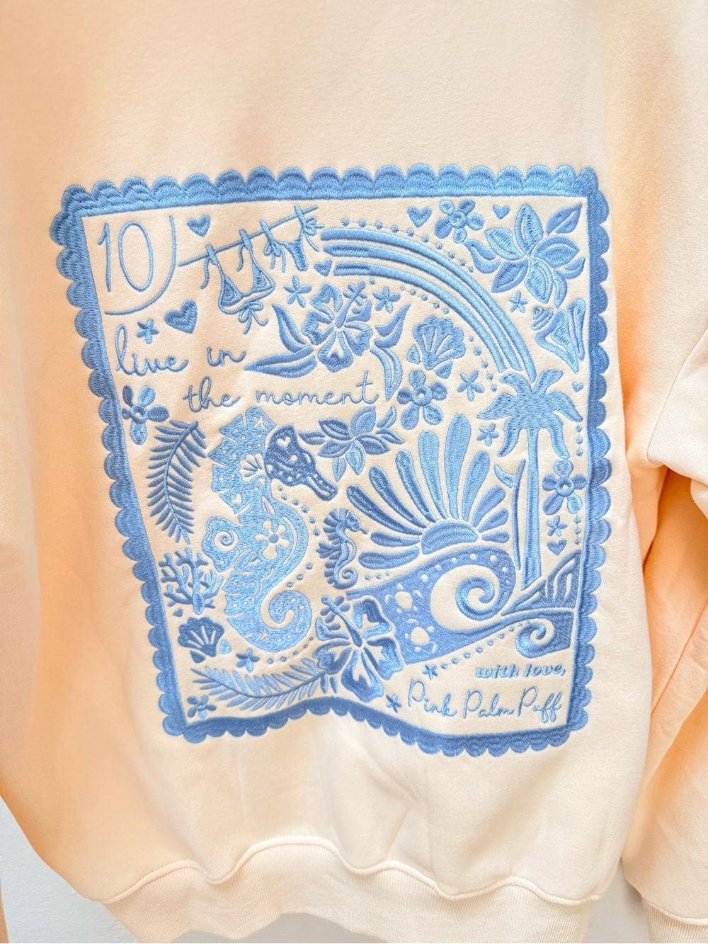 NEW Pink Palm Puff x Embreigh Hoodie - Picture 2 of 6